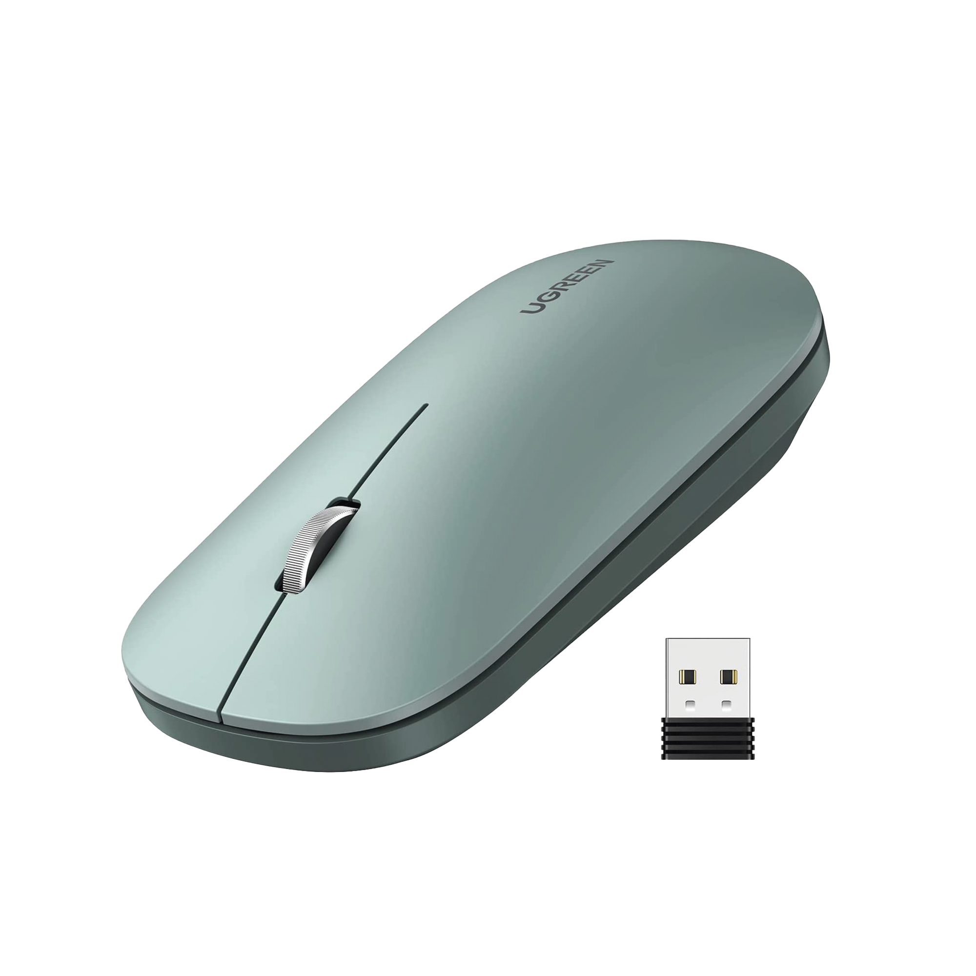 Mouse inalámbrico 2.4 GHz | Ultra Delgado y Silencioso | DPI 1000/1600/2000/4000 (Ajustable) | Alcance 10m | Scroll de Aluminio | Adaptable a diferentes superficies | Diseño suave al tacto | Contiene Receptor USB | Color Verde Mouse inalámbrico 2.4 GHz | Ultra Delgado y Silencioso | DPI 1000/1600/2000/4000 (Ajustable) | Alcance 10m | Scroll de Aluminio | Adaptable a diferentes superficies | Diseño suave al tacto | Contiene Receptor USB | Color Verde